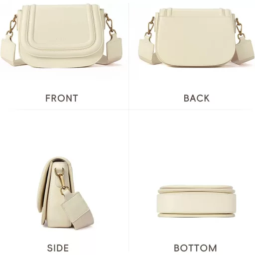 CLUCI női válltáska PU bőr, kicsi crossbody táska cserélhető pántokkal