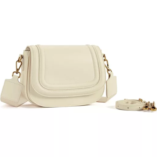 CLUCI női válltáska PU bőr, kicsi crossbody táska cserélhető pántokkal