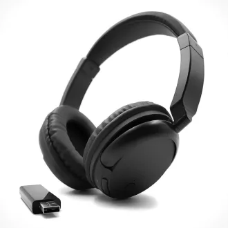   Bezdrôtové Bluetooth slúchadlá RETRADEKING pre TV, telefón a PC, ľahké HiFi stereo, hlboké basy, čierne
