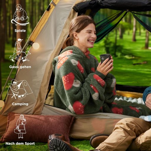 Bedsure Gombamintás Takaró L Méret Puha Meleg Ágynemű