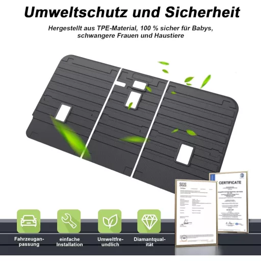 ECOZEN Tesla Model Y gumiszőnyeg 3D vízálló XPE környezetbarát autó szőnyeg