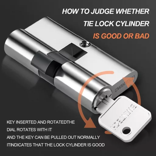 Bwintech 30/30 mm Euro Hengerzár 60 mm Kulccsal, Fúrás- és Kimaródásbiztos