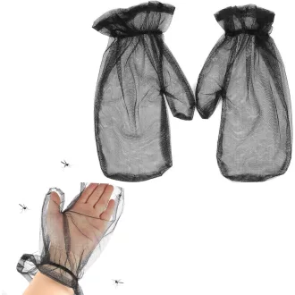   Mănuși de plasă anti-țânțari pentru pescuit și camping - Protecție împotriva insectelor