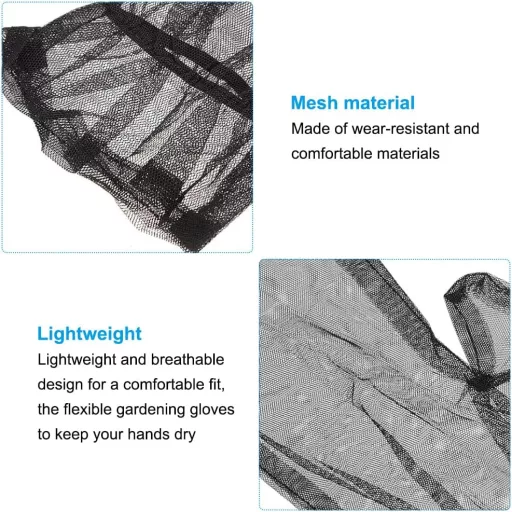 Mănuși de plasă anti-țânțari pentru pescuit și camping - Protecție împotriva insectelor