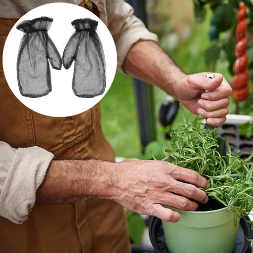 Mănuși de plasă anti-țânțari pentru pescuit și camping - Protecție împotriva insectelor