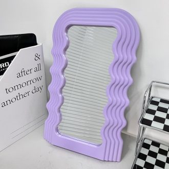   Hosoncovy Lila Szabálytalan Keretű Fali Tükör Fürdőszoba Hálószoba Nappali