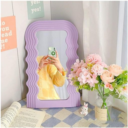 Hosoncovy Lila Szabálytalan Keretű Fali Tükör Fürdőszoba Hálószoba Nappali