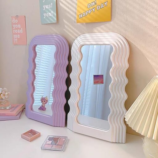 Hosoncovy Lila Szabálytalan Keretű Fali Tükör Fürdőszoba Hálószoba Nappali