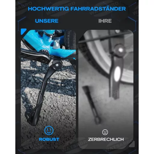 Suport bicicletă reglabil pe înălțime WATSABRO pentru biciclete MTB de 18-24 inch, capacitate de încărcare 35 kg