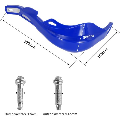 Protecție Mână Motocicletă RUTU 22mm Universală Enduro Motocross ATV Albastru