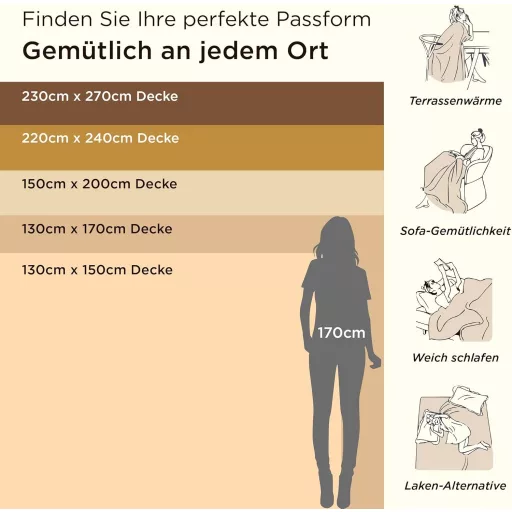 BEDSURE Fialová Sherpa deka 150x200 cm, mäkká deka na pohovku, teplá zimná prikrývka