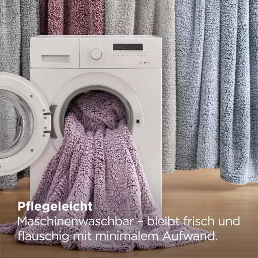 Bedsure Lila Sherpa Ágytakaró 150x200 cm - Puha Kanapévetítés Téli Takaró