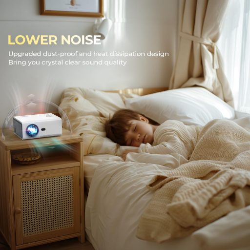 YUZINO X26 4K Mini Projektor 18000L Full HD 1080P WiFi Bluetooth - Elektromos Fókusz, Zoom Funkcióval, Otthoni Mozi és Kültéri Vetítés, HDMI