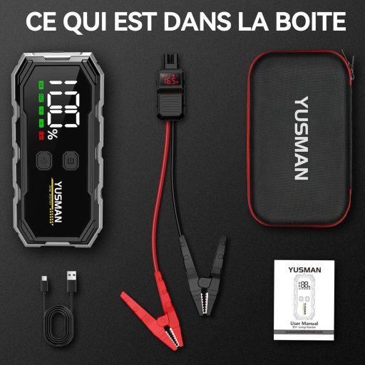 YUSMAN F01 Jump Starter Power Bank Autó Indító Hordozható Töltő