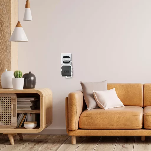 OFFCUP Zidni nosač za Blink Sync Module 2 - Držač kablova za Blink sustav kamera, montaža bez alata, bijeli