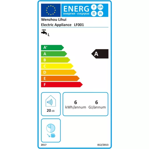 Încălzitor de apă instantaneu Mulcort de 3 kW cu display LED - Mini boiler electric fără rezervor cu control al temperaturii în 3 trepte și telecomandă.