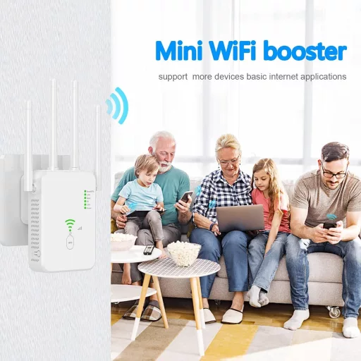 TP-Link 1200Mbps Dual Band WiFi Jelerősítő 4 Antennával és 2 LAN Porttal