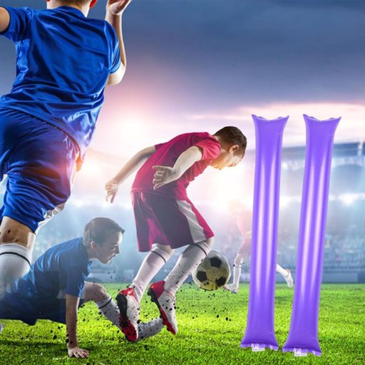 BNOYONERAS Bastoane Gonflabile Zgomotoase Violet, Set de 20 de Bastoane pentru Suporteri, pentru Fotbal, Baschet, Petreceri, Zile de Naștere