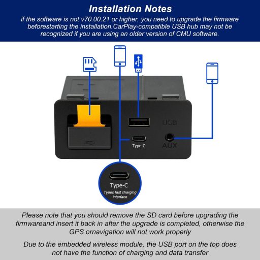 Bezdrôtový adaptér HMYC Mazda TYPE-C CarPlay pre MZD CONNECT 2014-2020