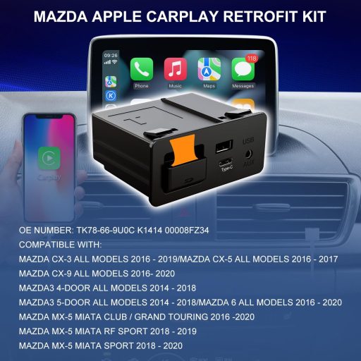 HMYC Mazda TYPE-C Wireless CarPlay Adapter MZD CONNECT 2014-2020