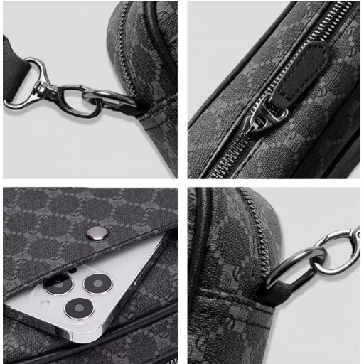 Hjkiopc Férfi Messenger Táska Vintage Crossbody Vízálló Üzleti Válltáska Utazáshoz