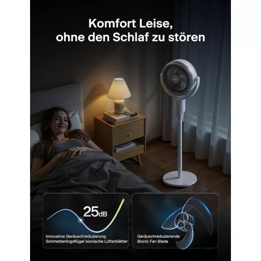 Pelonis 2-u-1 podni ventilator s daljinskim upravljačem, 110 cm, 3 brzine, 1500 m³/h