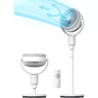   Pelonis 2 v 1 stojanový ventilátor s diaľkovým ovládaním, 110 cm, 3 rýchlosti, 1500 m³/h
