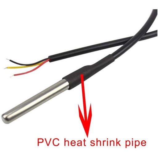 Senzor de temperatură digital impermeabil YUNIQUE GREEN-CLEAN-POWER DS18B20, 5m, pentru Arduino Raspberry Pi