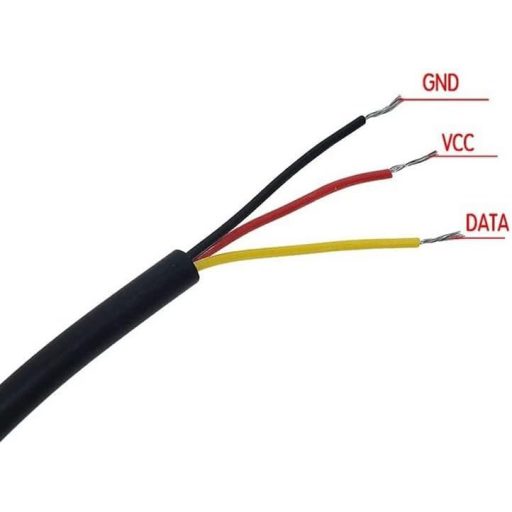 Senzor de temperatură digital impermeabil YUNIQUE GREEN-CLEAN-POWER DS18B20, 5m, pentru Arduino Raspberry Pi
