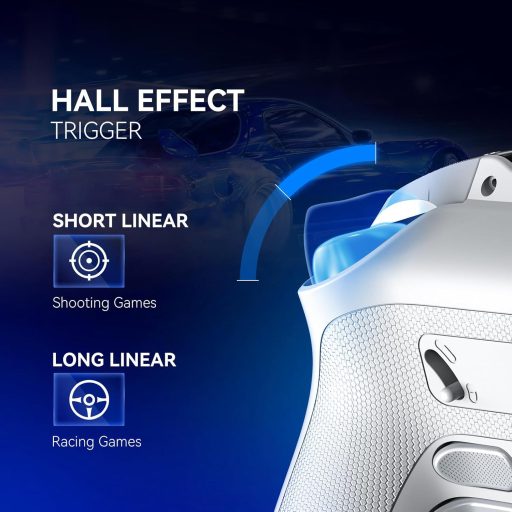 FIEHDUW ManbaOne bežični kontroler za igranje Hall Effect 1800mAh PC/Switch/iOS/Android