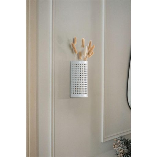 WVOPIAHY Fehér Fali Váza 2 db Fém Virágváza Szárított Virágokhoz Faldekoráció