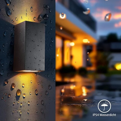 Lămpi de perete exterior da LIGHT, 2 buc. cu soclu GU10, impermeabile, iluminare sus-jos