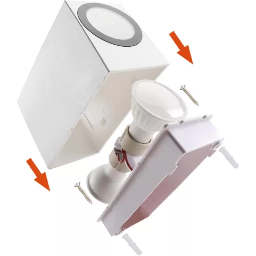 Lămpi de perete exterior da LIGHT, 2 buc. cu soclu GU10, impermeabile, iluminare sus-jos