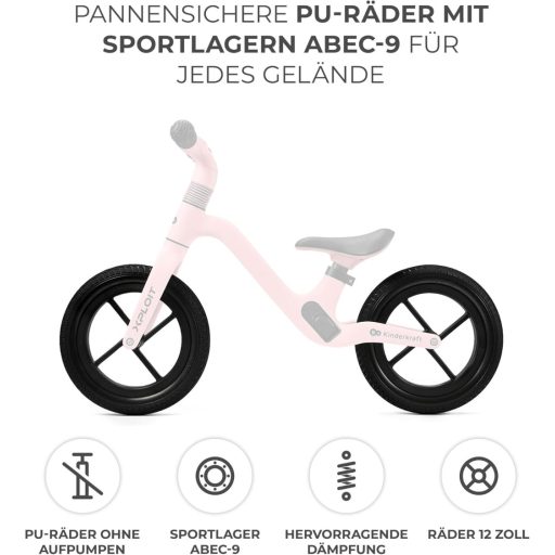 Kinderkraft XPLOIT pedál nélküli gyerekbicikli 80 cm, egyensúlyozó bicikli 2+ éveseknek