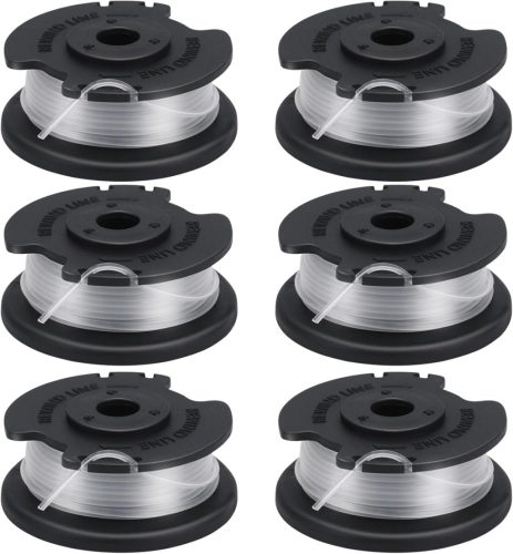 Yweller 6 db pótszál orsó Einhell fűkaszához, 1,6 mm vastag, 5 m hosszú, GE-CT 18/28 Li, GE-CT 18/260 Li, GE-CT 18/28 Li TC modellekhez