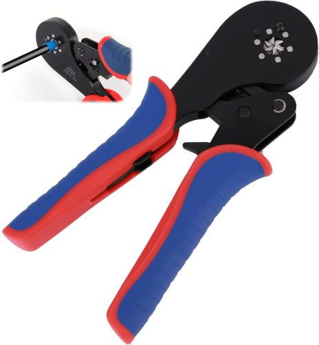 Clește de sertizare ZONJIE 0,08-16 mm², pentru terminale tubulare, mâner ergonomic, utilizare industrială și DIY, dimensiuni 30-5AWG