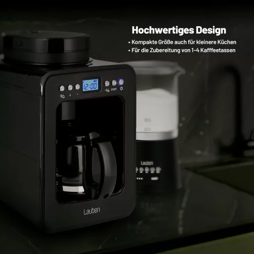 Lauben Grind&Drip 600BB kávéfőző beépített kávédarálóval, 0,56L, 2-4 csésze