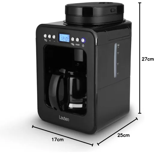 Lauben Grind&Drip 600BB kávéfőző beépített kávédarálóval, 0,56L, 2-4 csésze