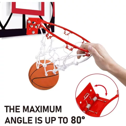 MerryXGift Mini Kosárlabda Gyűrű Szobai Beltéri Kosárlabda Hoop 4 Labdapumpával