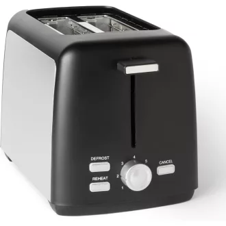   Amazon Basics 2 szeletes kenyérpirító 7 fokozatú pirítással, 800W, fekete