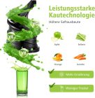 Aobosi 200W Gyümölcs és Zöldség Gyümölcsprés Visszaforgató Funkcióval, Két Szűrőmérettel, Intelligens Chippel, Citrusfacsaró, Sárga