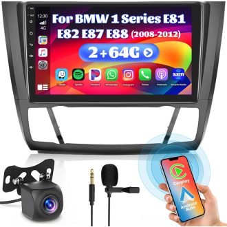   Inefala 9" Android 15 CarPlay autorádio pre BMW 1 E81-E88 2008-2012 GPS WiFi