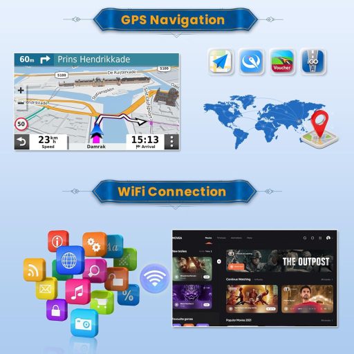 Inefala 9" Android 15 Autoradio s CarPlayom za BMW serije 1 E81-E88 2008-2012 GPS WiFi