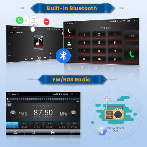 Inefala 9" Android 15 Autoradio s CarPlayom za BMW serije 1 E81-E88 2008-2012 GPS WiFi