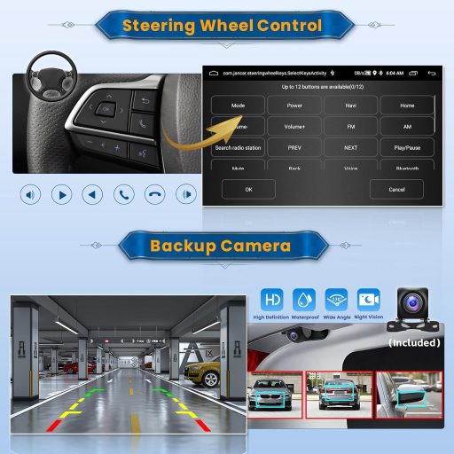 Inefala 9" Android 15 CarPlay Autórádió BMW 1-es E81-E88 2008-2012 GPS WiFi