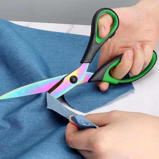 Foarfecă universală CCR, oțel inoxidabil cu înveliș de titan colorat, mâner ergonomic, tăiere ascuțită, pentru birou, școală, uz casnic, set de 3 bucăți