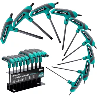   Set chei Torx LIBRATON T10-T50 pentru repararea auto și a bicicletelor, cu suport de depozitare