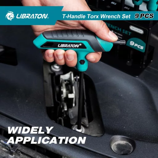LIBRATON T10-T50 Torx Kulcs Készlet Autó Kerékpár Szereléshez Tárolóval