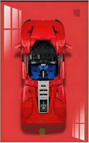 Welkin DC Držiak na stenu pre Lego Technic Ferrari Daytona SP3 42143 model - Montovateľná konzola pre Lego fanúšikov, 80x50 cm (Iba držiak)