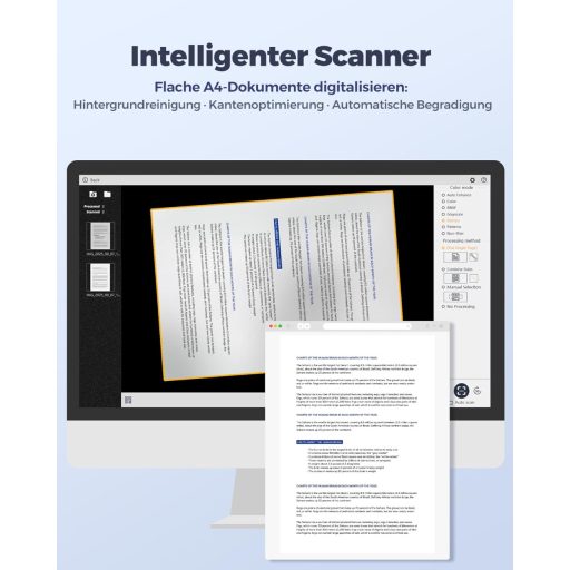 CZUR Lens Pro 12MP dokumentumszkenner OCR funkcióval, A4 szkenner Mac Windows